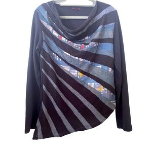Aventures des Toiles French Designer Asymmetrical Sweater size M‎